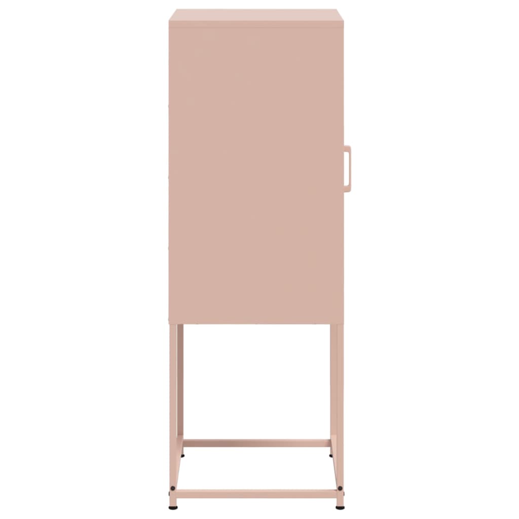 Hoge kast 36x39x107 cm staal roze