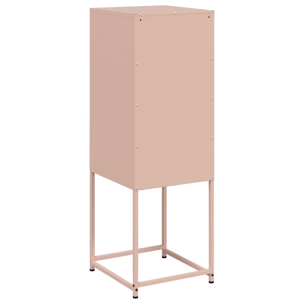 Hoge kast 36x39x107 cm staal roze