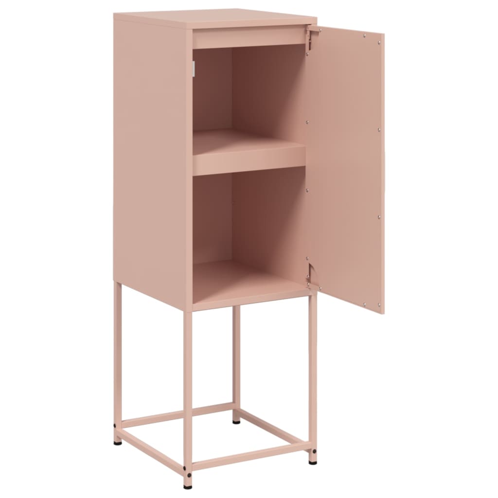 Hoge kast 36x39x107 cm staal roze