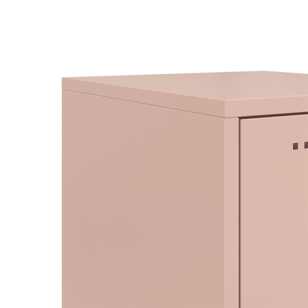Hoge kast 36x39x107 cm staal roze