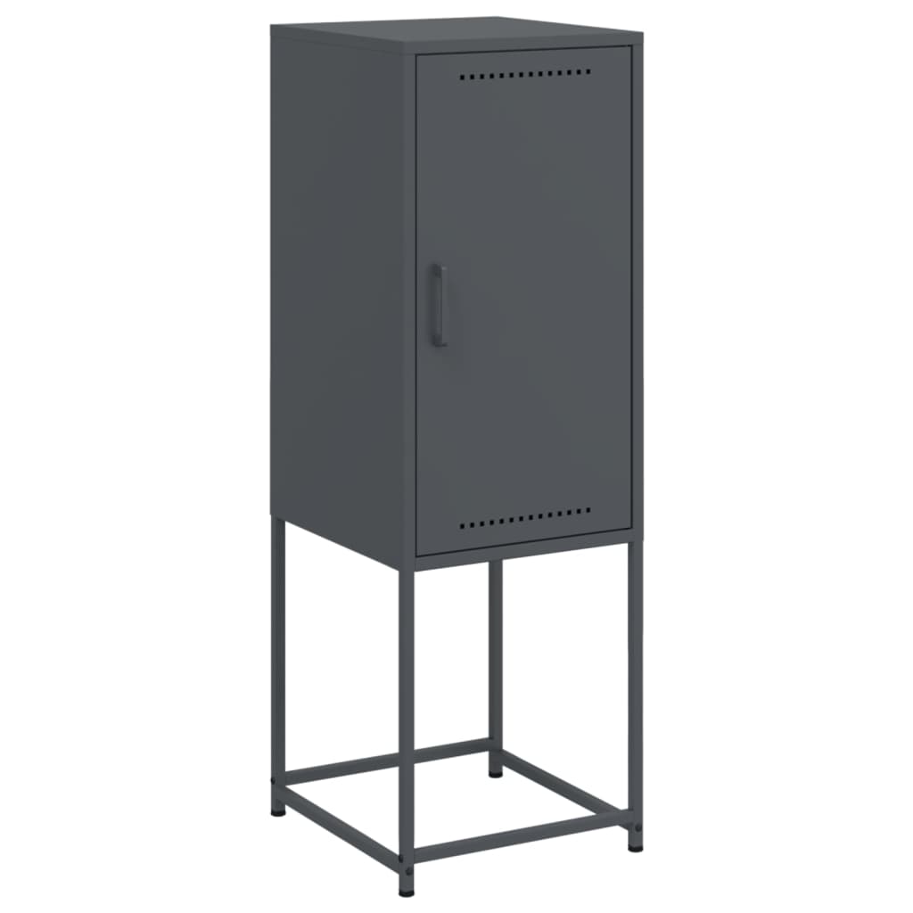 Hoge kast 36x39x107 cm staal antracietkleurig