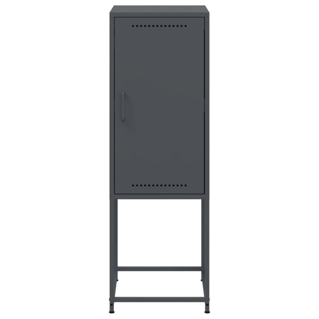 Hoge kast 36x39x107 cm staal antracietkleurig