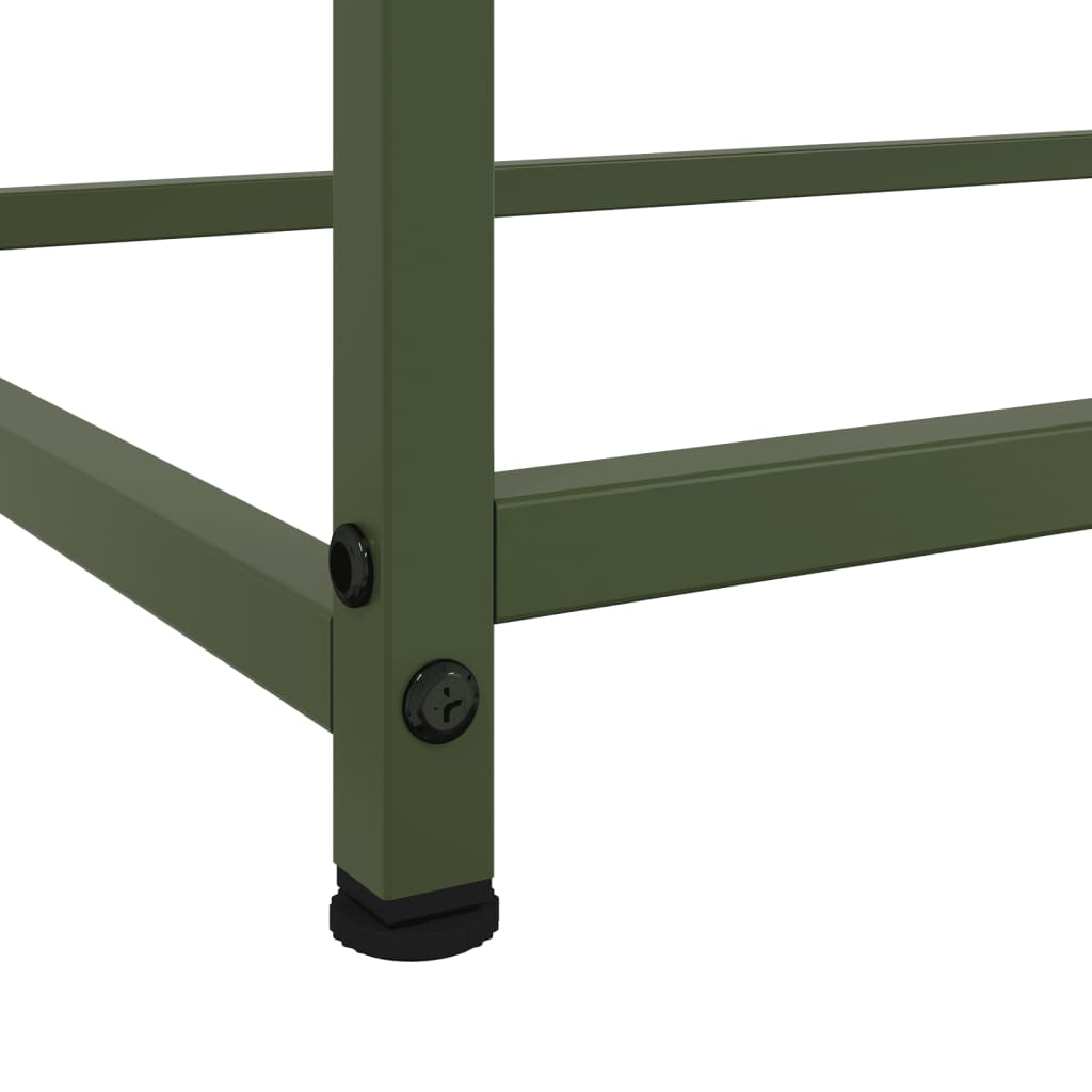 Dressoir 100,5x39x107 cm staal olijfgroen