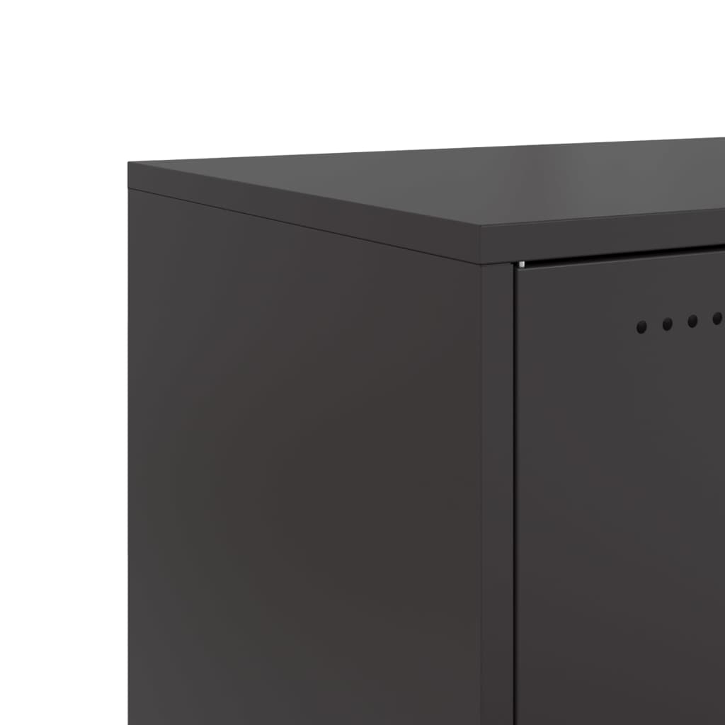 Dressoir 68x39x72 cm staal zwart