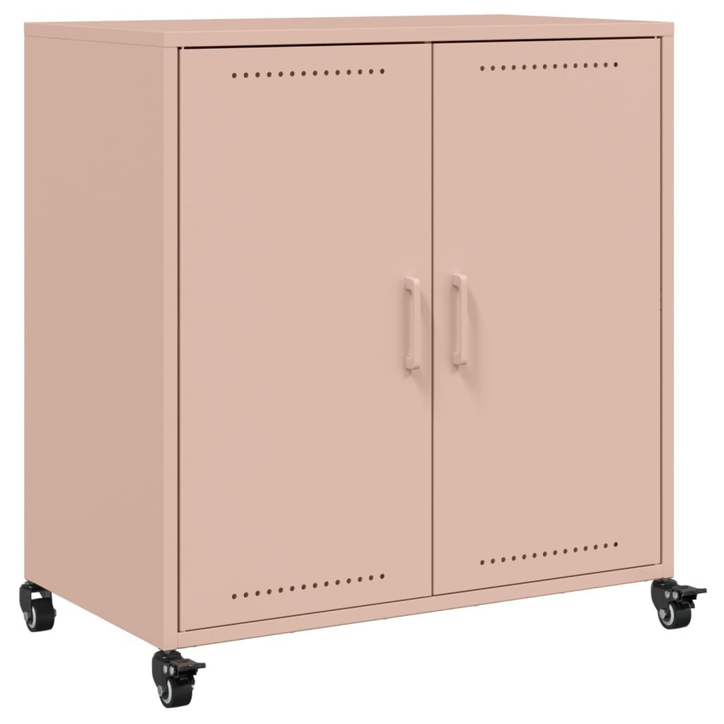 Dressoir 68,5x39x72 cm staal roze