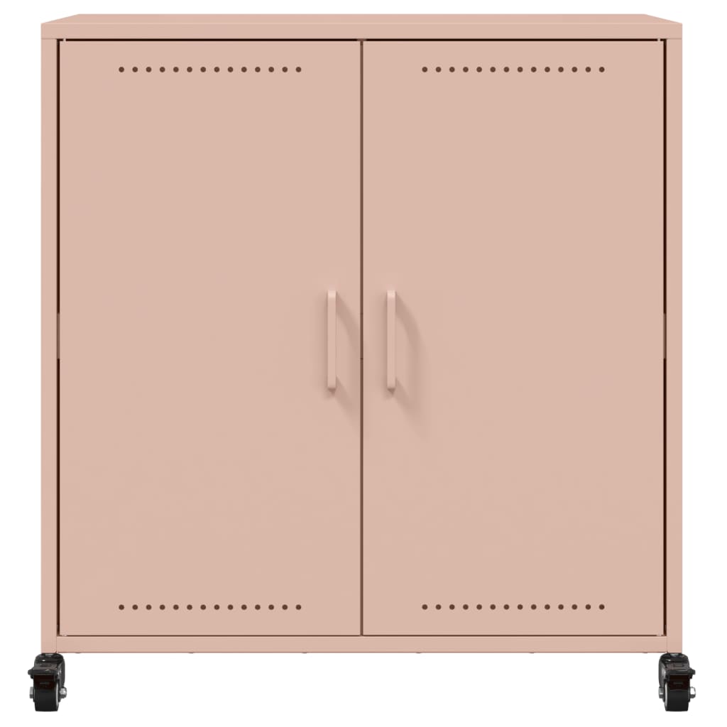 Dressoir 68,5x39x72 cm staal roze