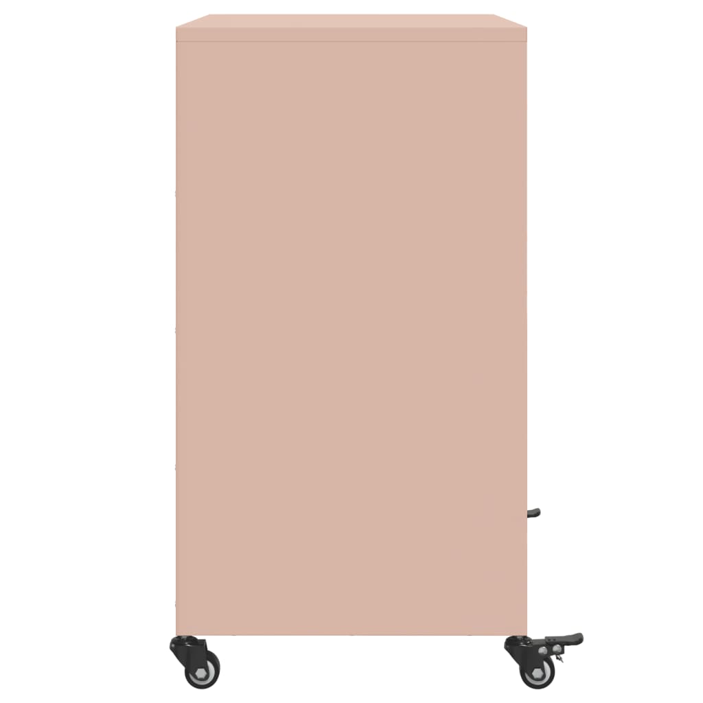 Dressoir 68,5x39x72 cm staal roze