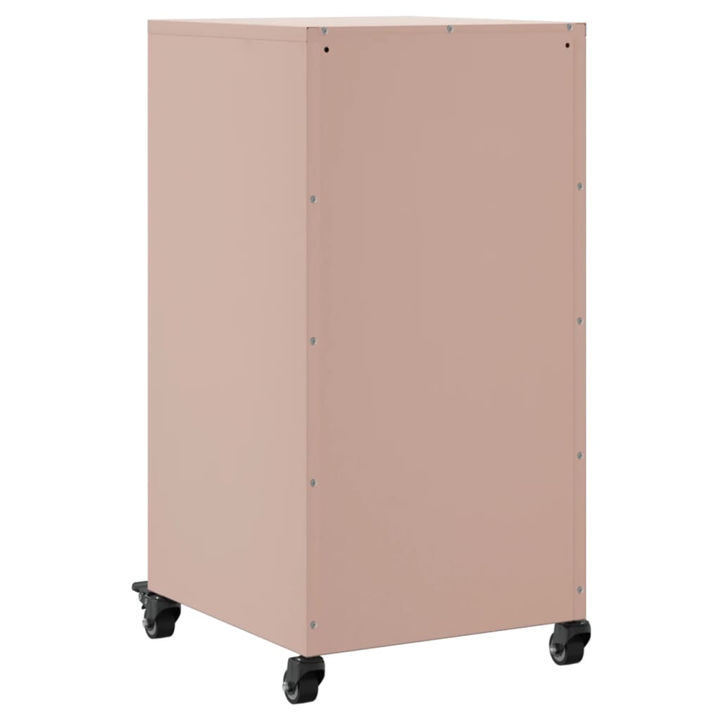 Dressoir 36x39x72 cm staal roze