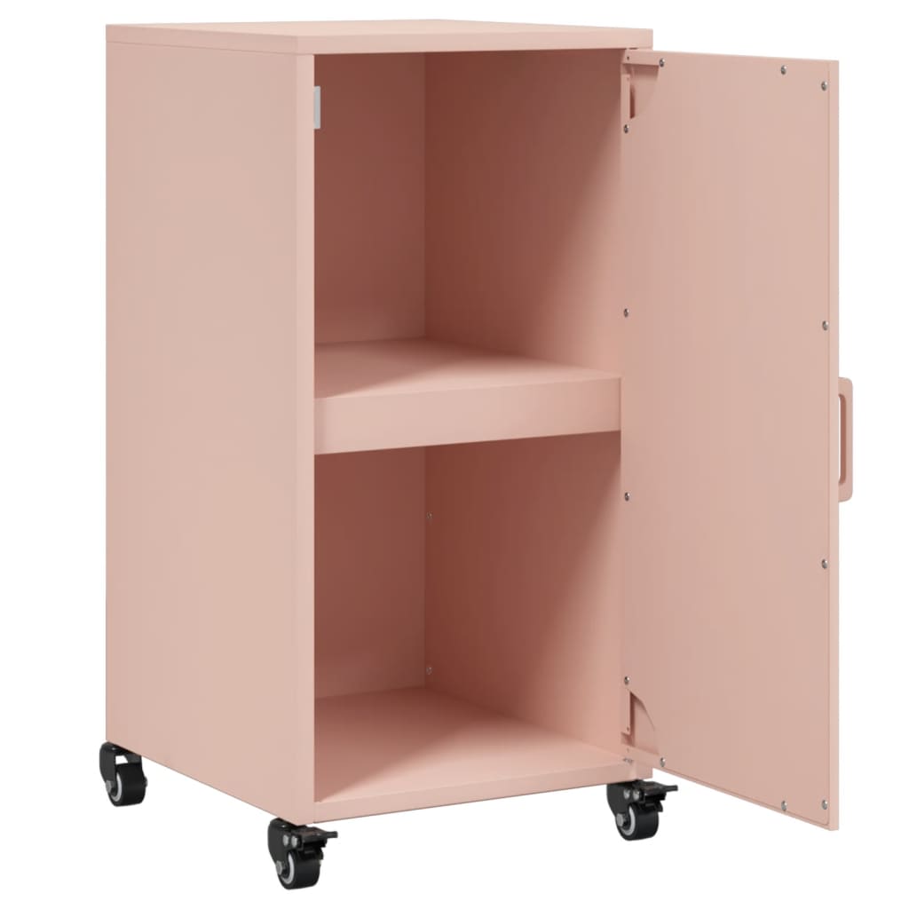 Dressoir 36x39x72 cm staal roze
