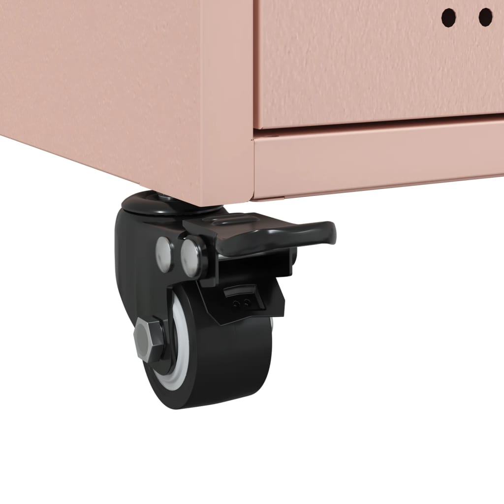 Dressoir 36x39x72 cm staal roze