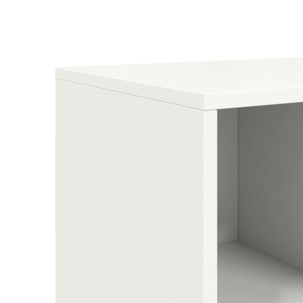Dressoir 100,5x39x72 cm staal wit