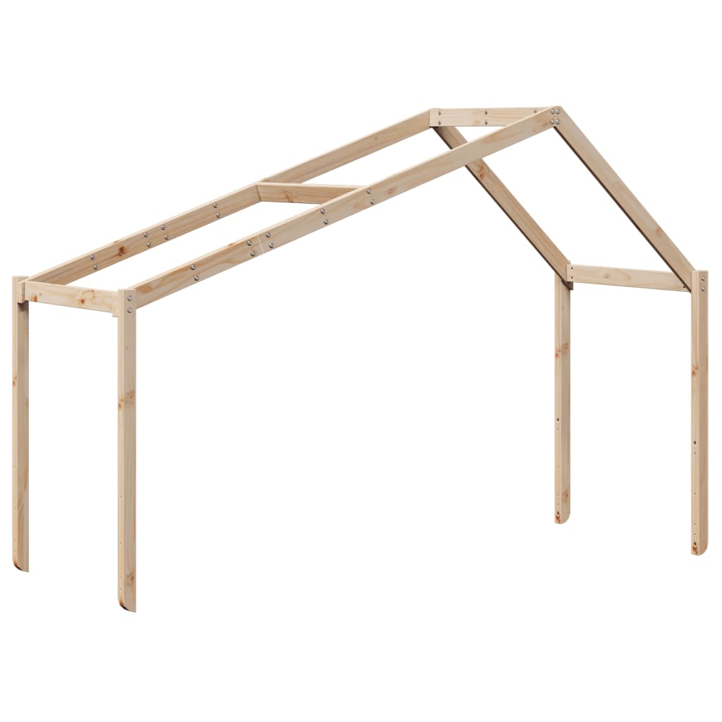 Kinderbedhuisje 213x95,5x144,5 cm massief grenenhout