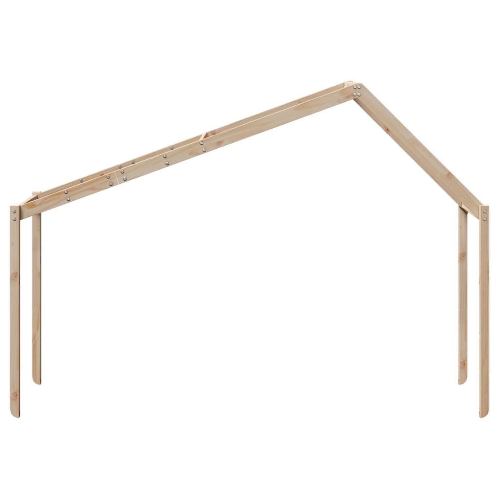 Kinderbedhuisje 213x95,5x144,5 cm massief grenenhout