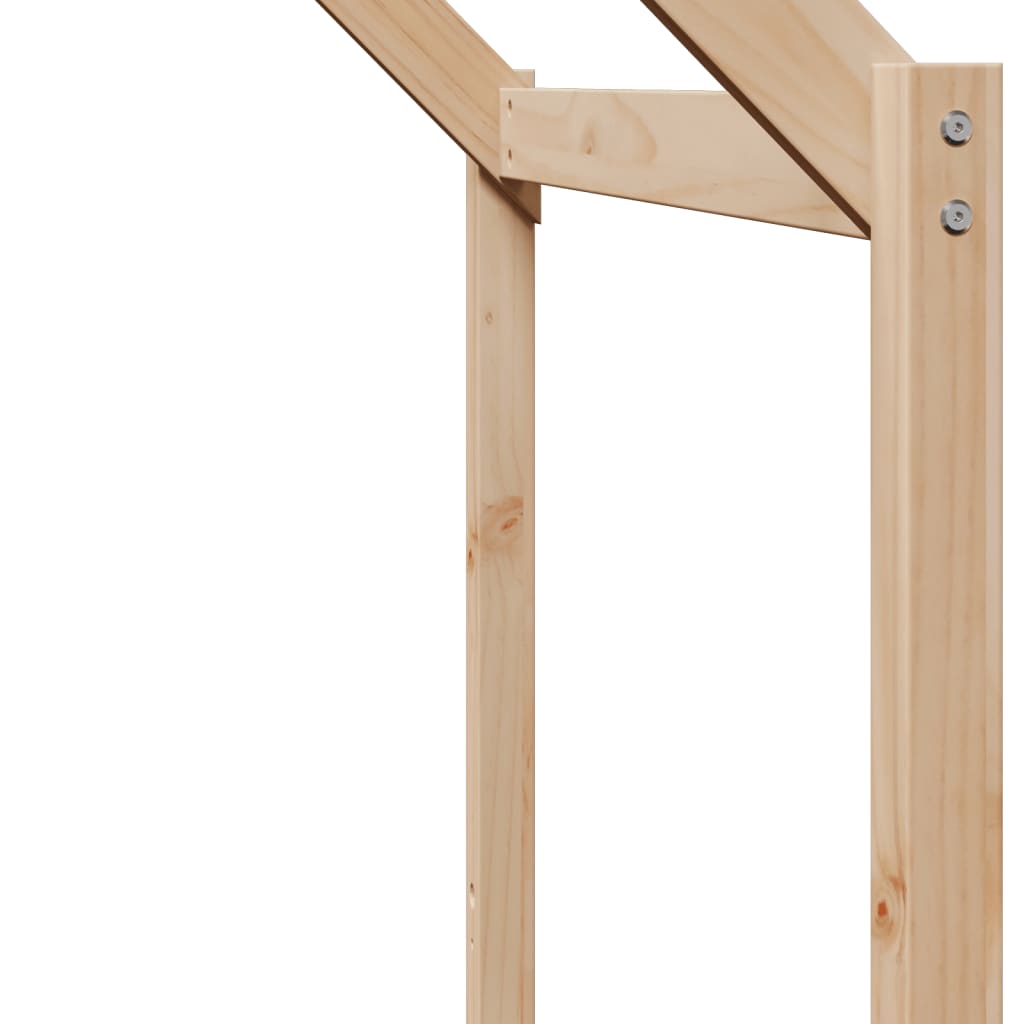 Kinderbedhuisje 213x95,5x144,5 cm massief grenenhout