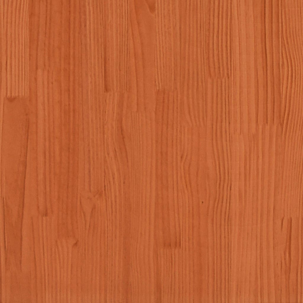 Kinderbedhuisje 209x95,5x88 cm massief grenenhout wasbruin