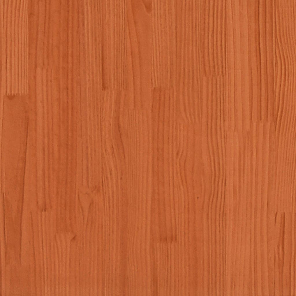 Kinderbedhuisje 217x85,5x154 cm massief grenenhout wasbruin