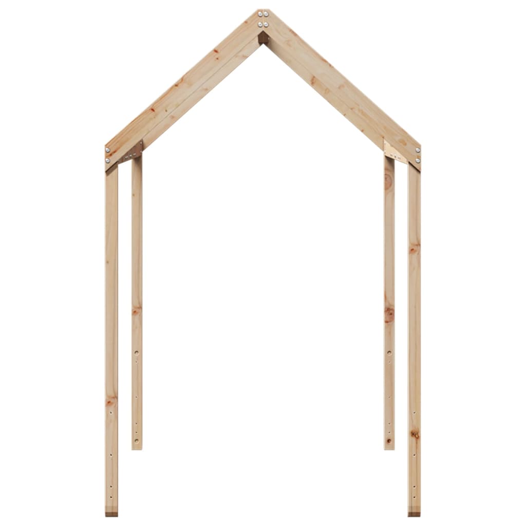 Kinderbedhuisje 207x80,5x151,5 cm massief grenenhout