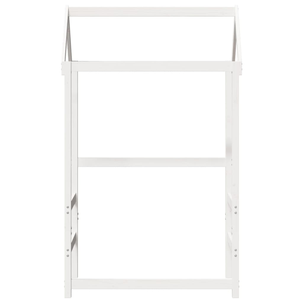 Kinderbedhuisje 118x70x176,5 cm massief grenenhout wit