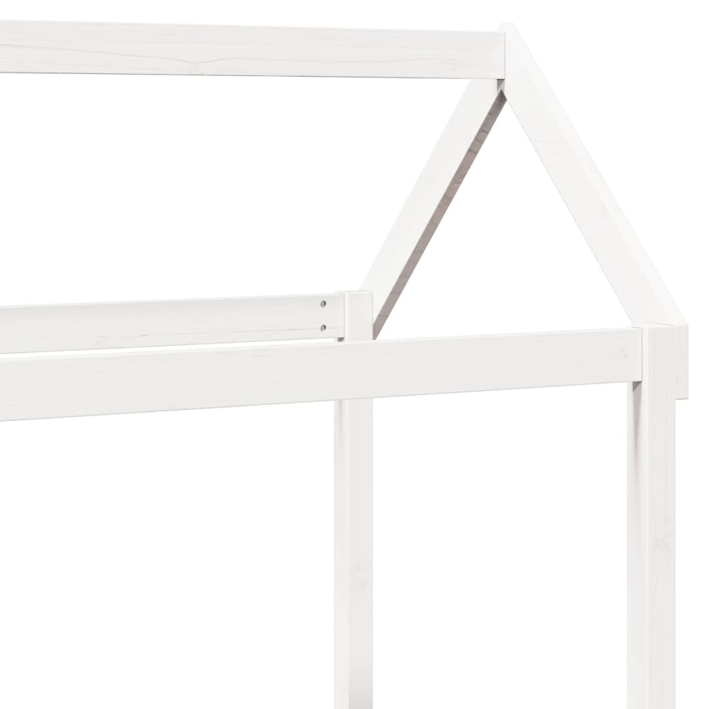 Kinderbedhuisje 118x70x176,5 cm massief grenenhout wit