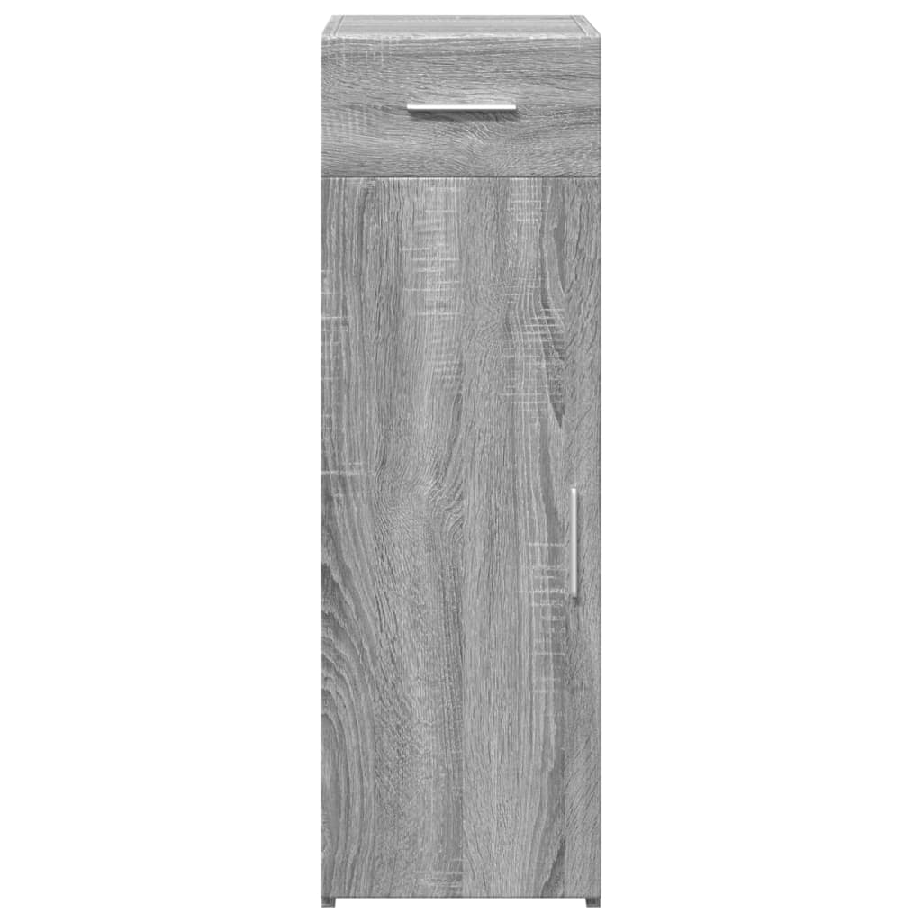 Dressoir 30x42,5x93 cm bewerkt hout grijs sonoma eikenkleurig