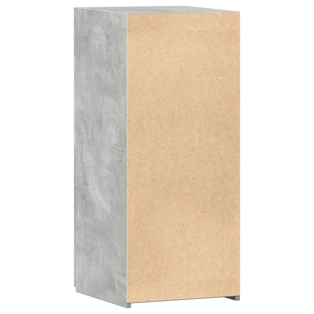 Dressoir 40x42,5x93 cm bewerkt hout betongrijs