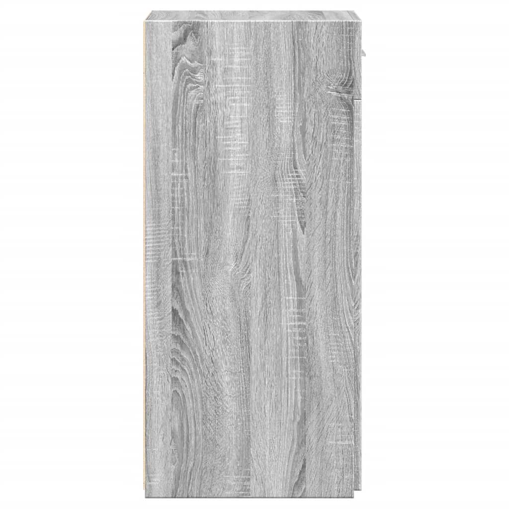 Dressoir 40x42,5x93 cm bewerkt hout grijs sonoma eikenkleur