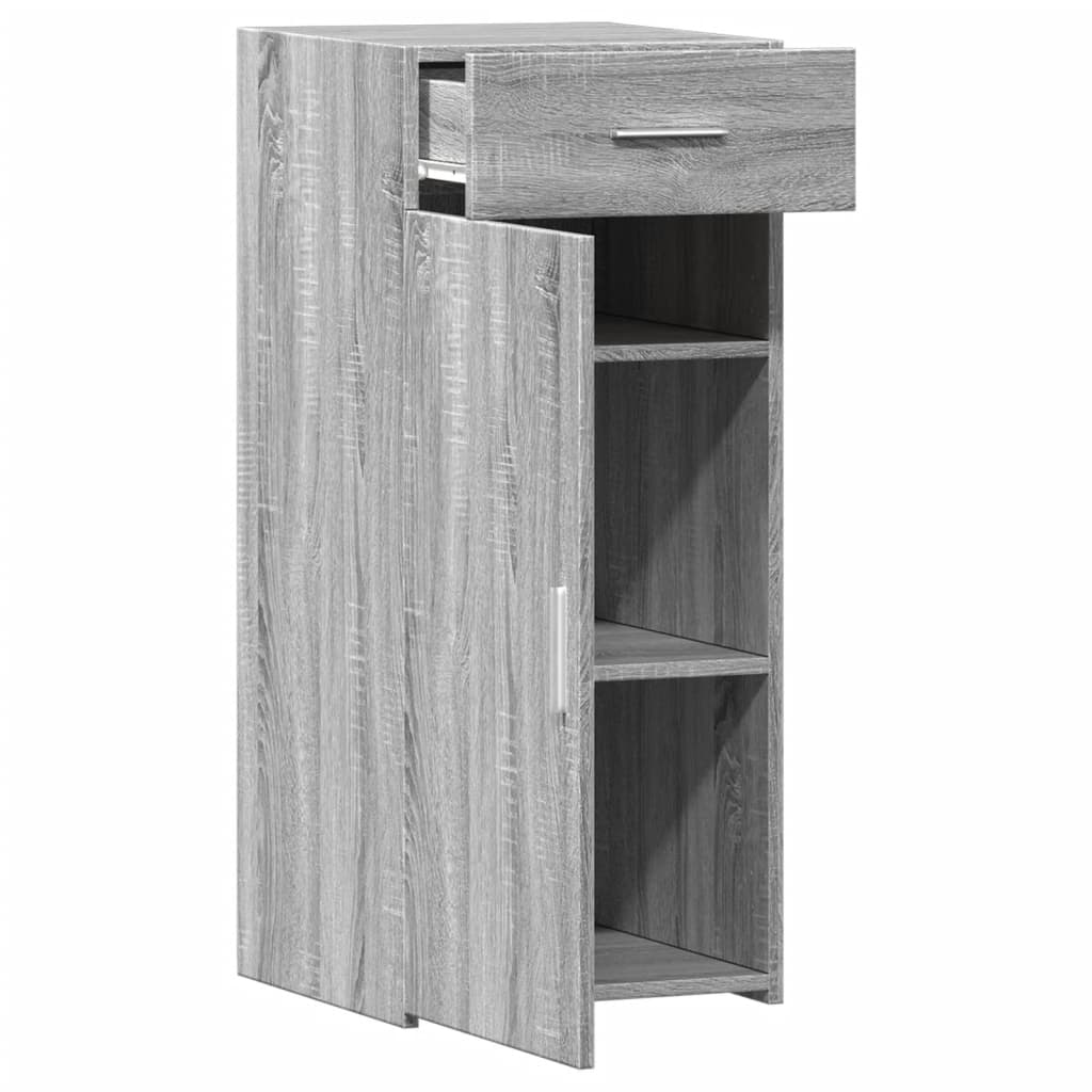 Dressoir 40x42,5x93 cm bewerkt hout grijs sonoma eikenkleur