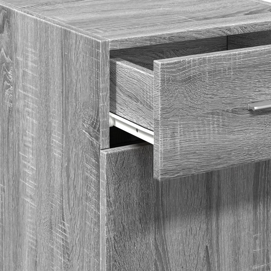 Dressoir 40x42,5x93 cm bewerkt hout grijs sonoma eikenkleur