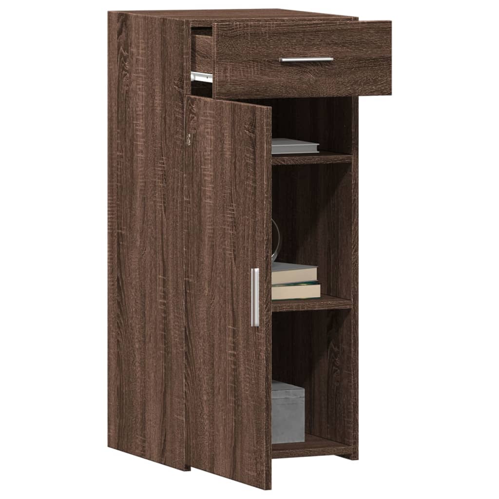 Dressoir 40x42,5x93 cm bewerkt hout bruin eikenkleur