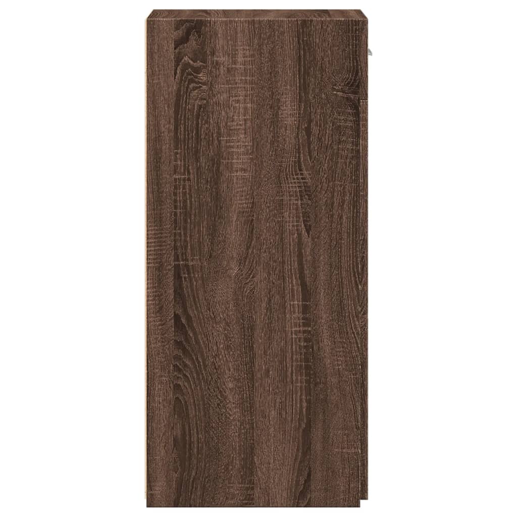 Dressoir 40x42,5x93 cm bewerkt hout bruin eikenkleur