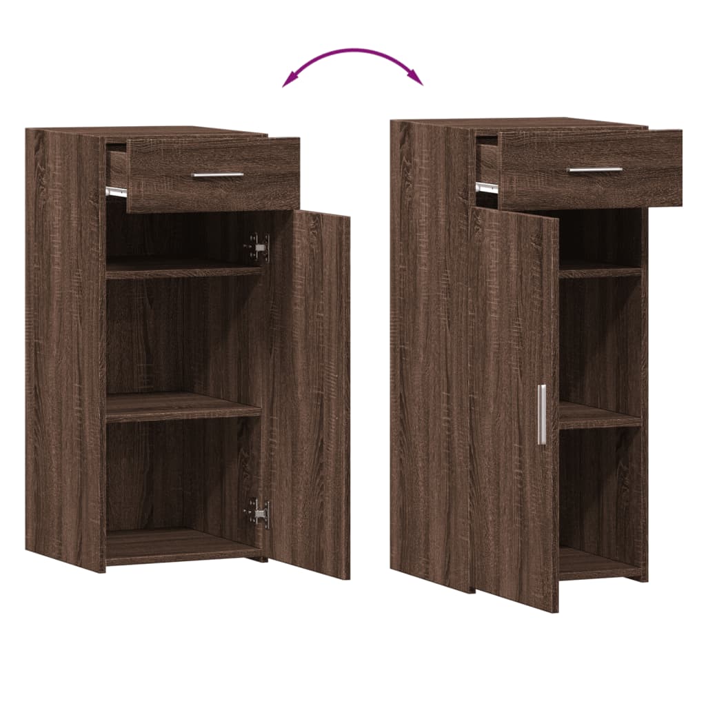 Dressoir 40x42,5x93 cm bewerkt hout bruin eikenkleur
