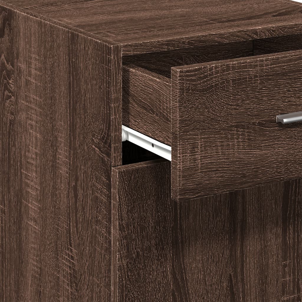 Dressoir 40x42,5x93 cm bewerkt hout bruin eikenkleur