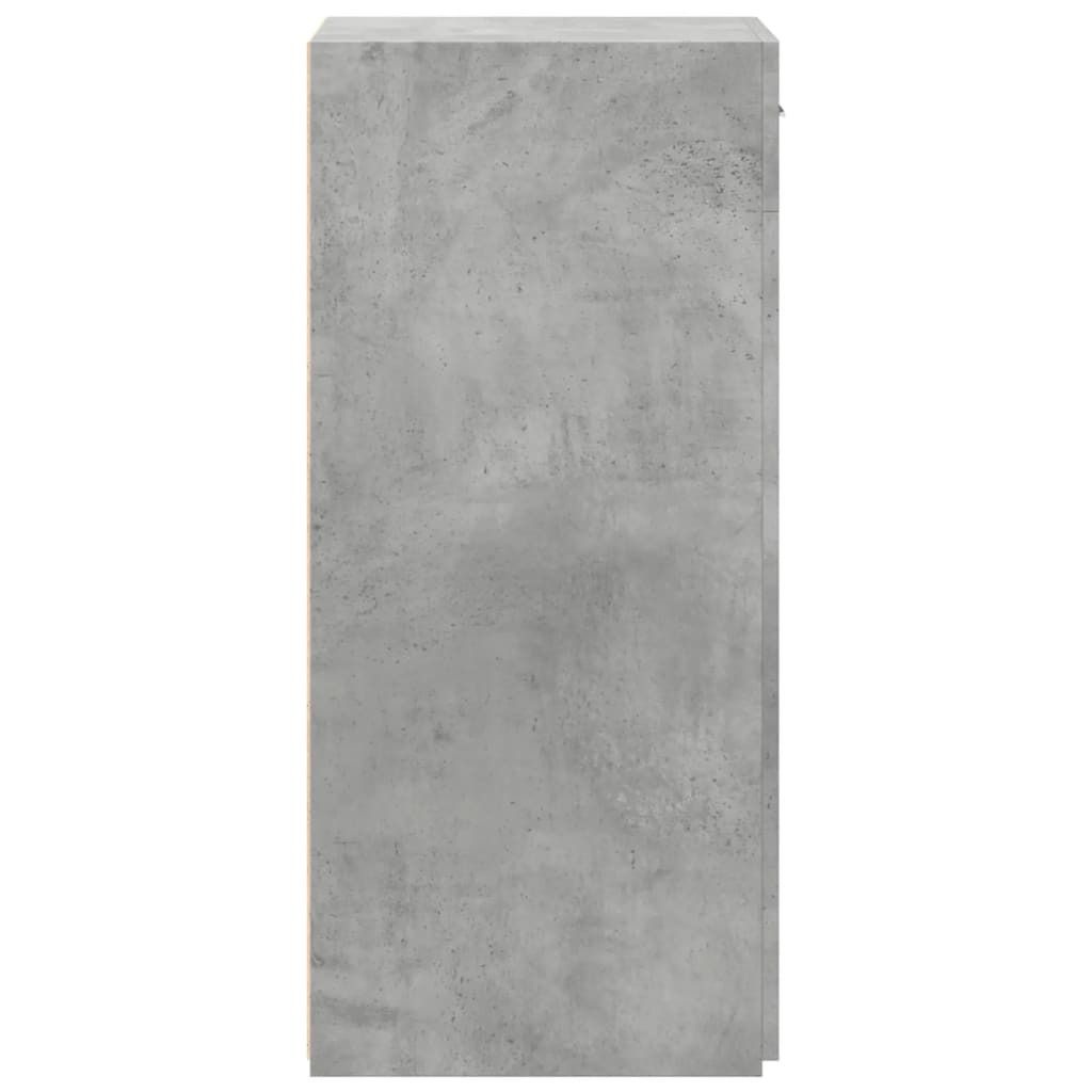 Dressoir 45x42,5x93 cm bewerkt hout betongrijs