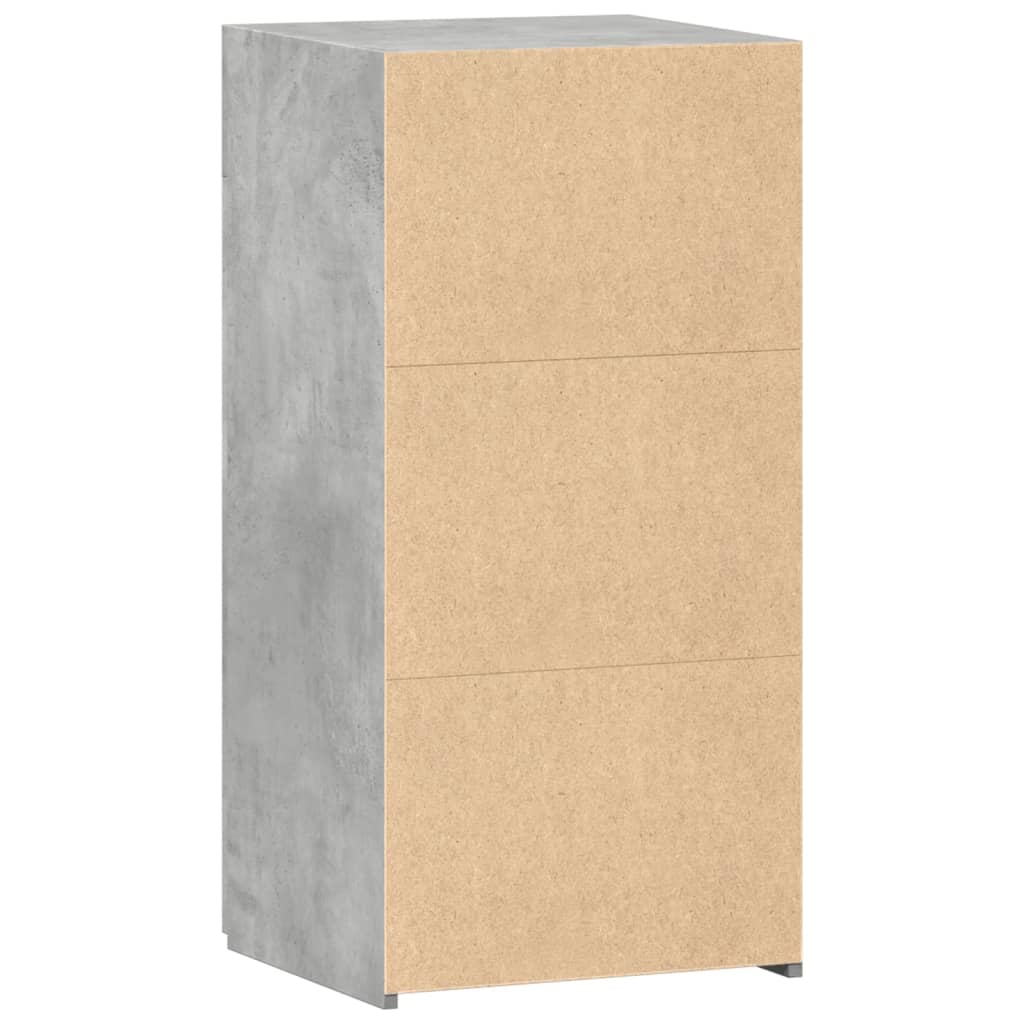 Dressoir 45x42,5x93 cm bewerkt hout betongrijs