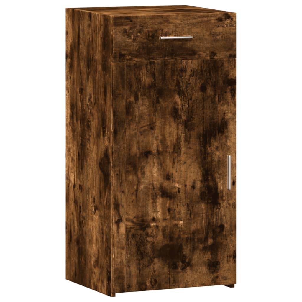 Dressoir 45x42,5x93 cm bewerkt hout gerookt eikenkleurig