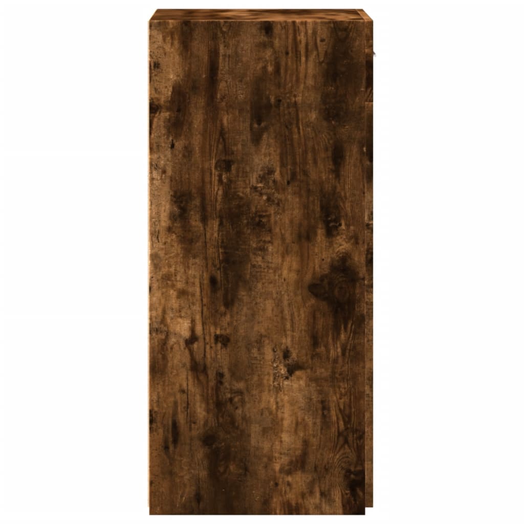Dressoir 45x42,5x93 cm bewerkt hout gerookt eikenkleurig