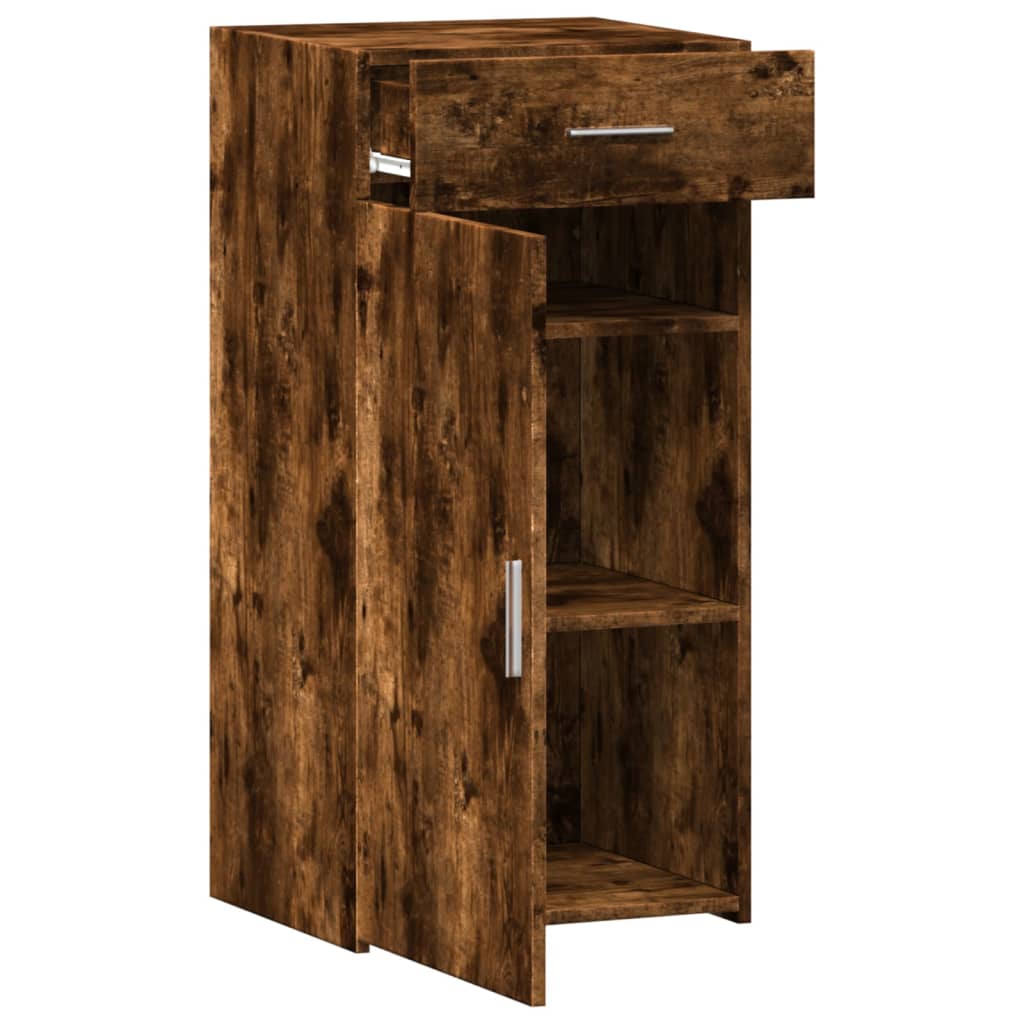 Dressoir 45x42,5x93 cm bewerkt hout gerookt eikenkleurig