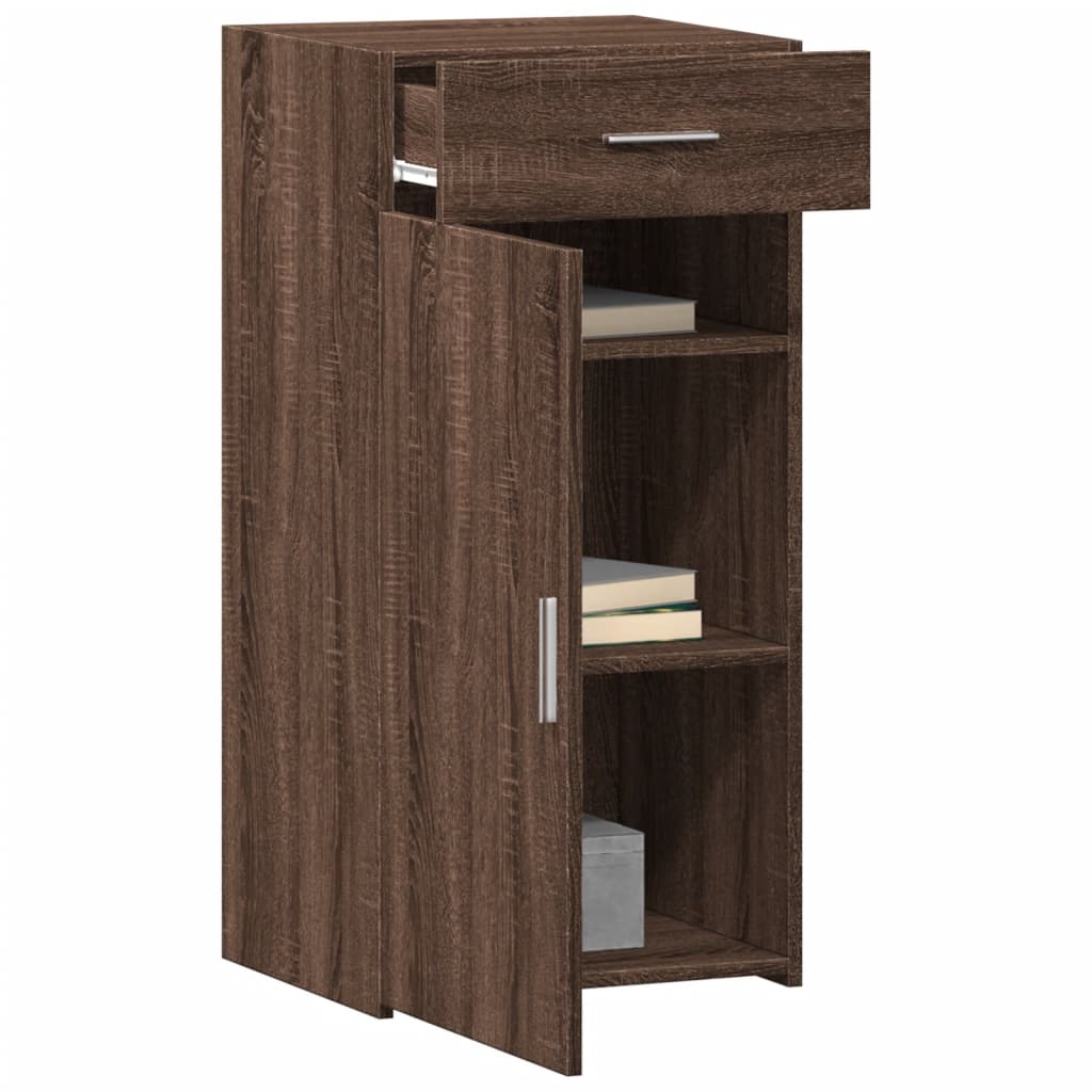 Dressoir 45x42,5x93 cm bewerkt hout bruin eikenkleur