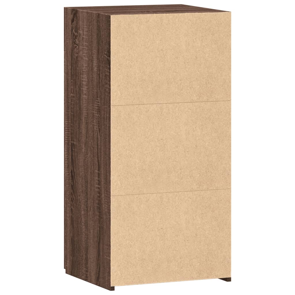 Dressoir 45x42,5x93 cm bewerkt hout bruin eikenkleur