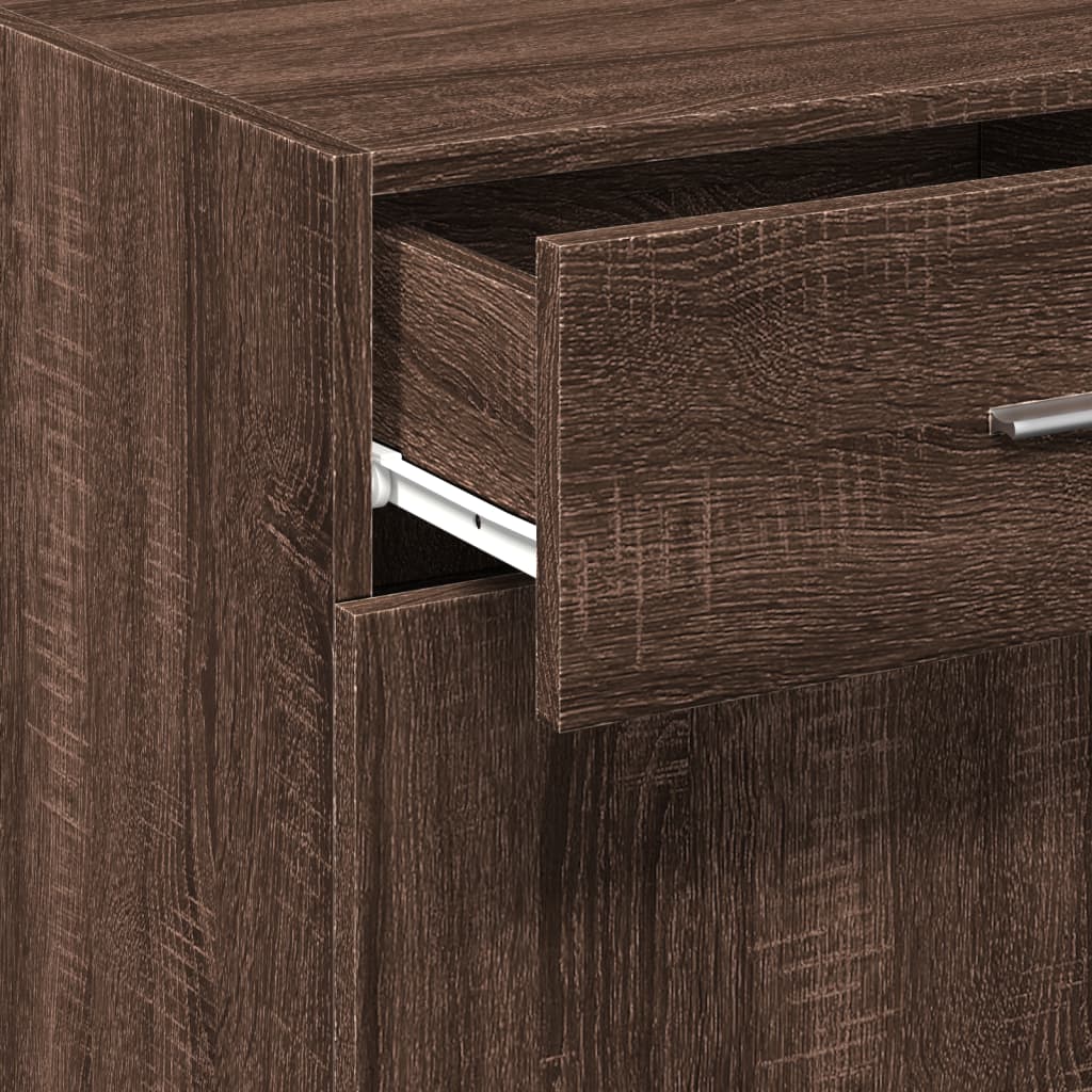 Dressoir 45x42,5x93 cm bewerkt hout bruin eikenkleur