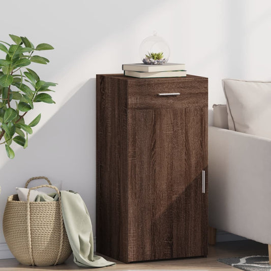 Dressoir 45x42,5x93 cm bewerkt hout bruin eikenkleur
