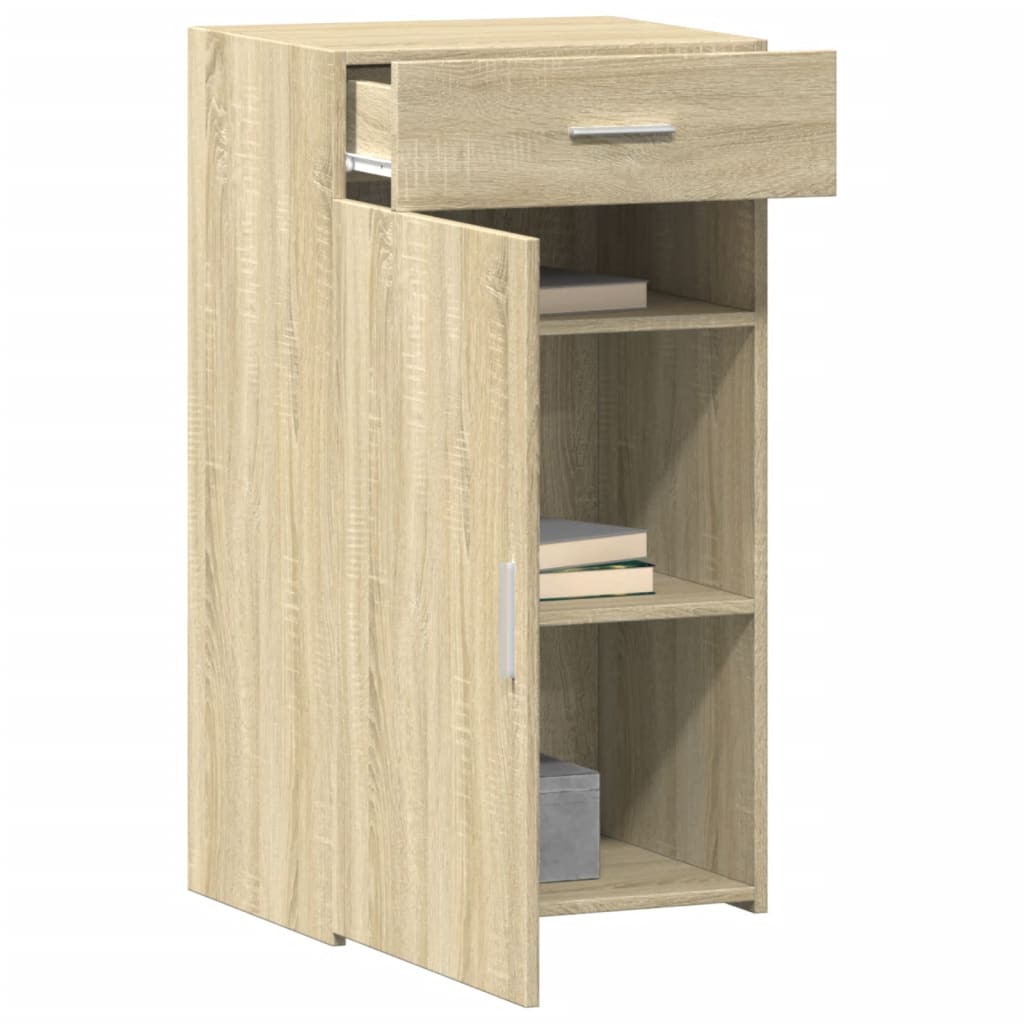 Dressoir 50x42,5x93 cm bewerkt hout sonoma eikenkleurig