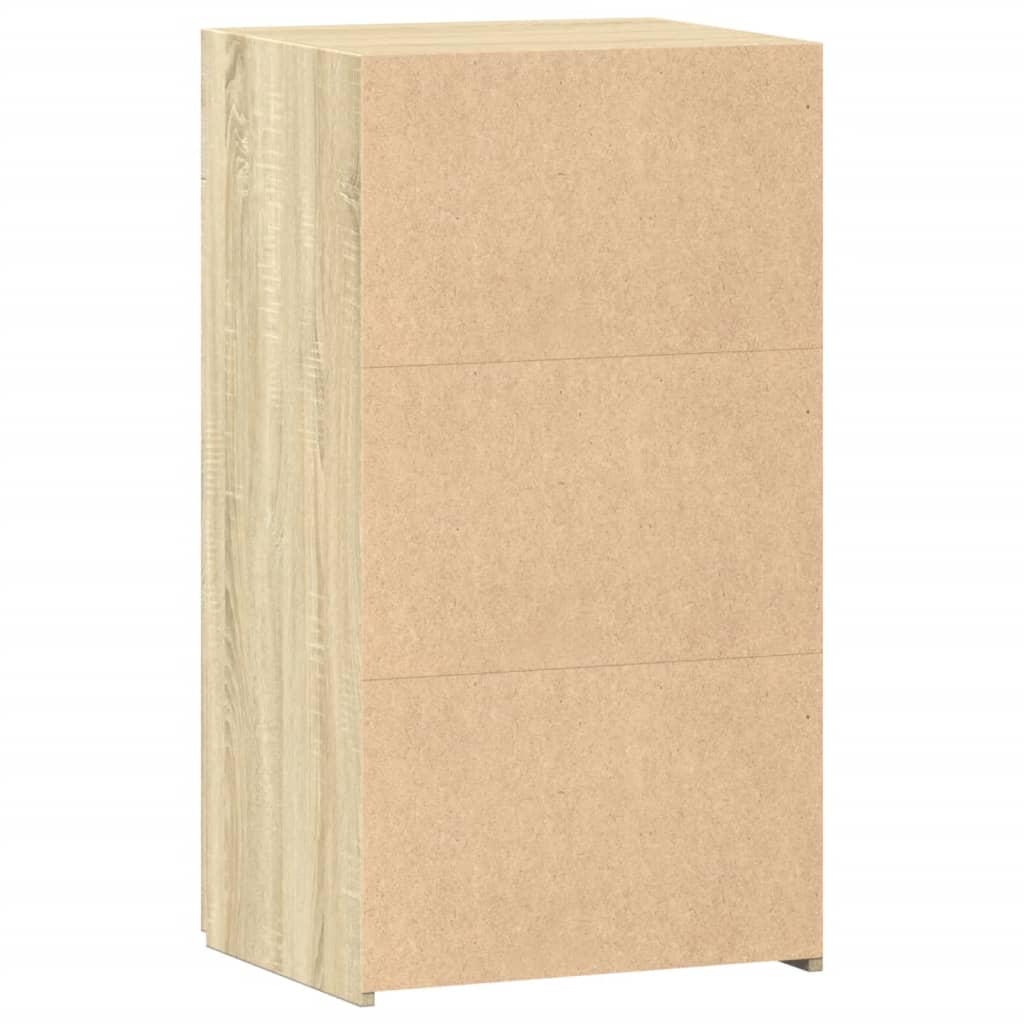 Dressoir 50x42,5x93 cm bewerkt hout sonoma eikenkleurig