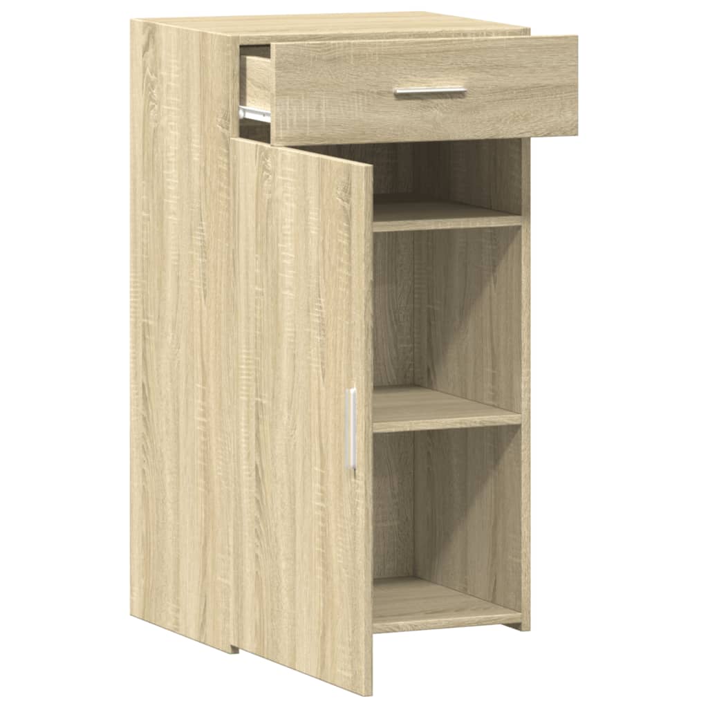 Dressoir 50x42,5x93 cm bewerkt hout sonoma eikenkleurig