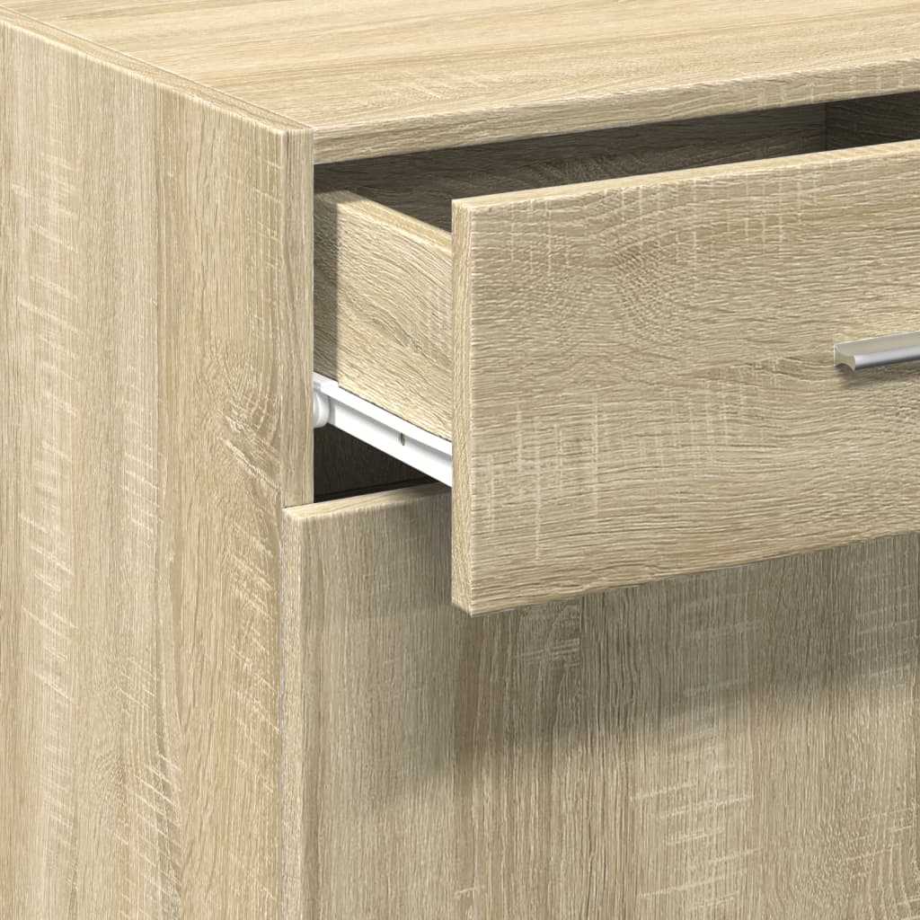 Dressoir 50x42,5x93 cm bewerkt hout sonoma eikenkleurig