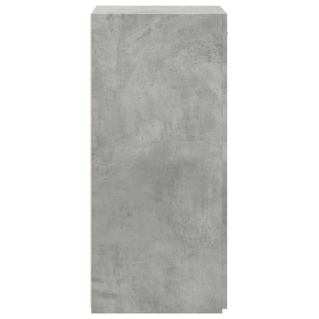 Dressoir 50x42,5x93 cm bewerkt hout betongrijs