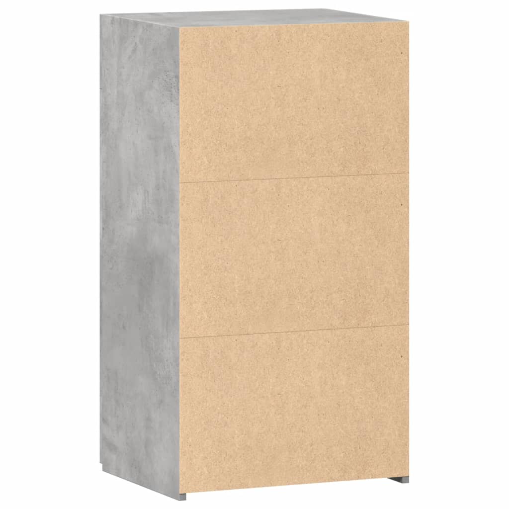 Dressoir 50x42,5x93 cm bewerkt hout betongrijs
