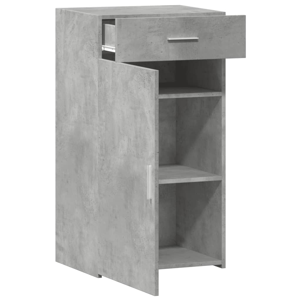 Dressoir 50x42,5x93 cm bewerkt hout betongrijs