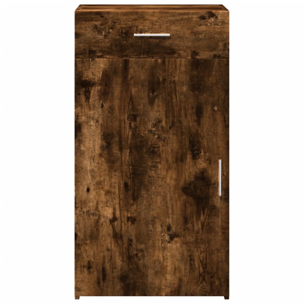 Dressoir 50x42,5x93 cm bewerkt hout gerookt eikenkleurig
