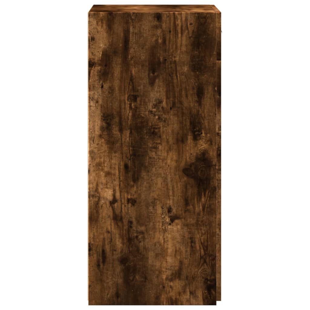 Dressoir 50x42,5x93 cm bewerkt hout gerookt eikenkleurig